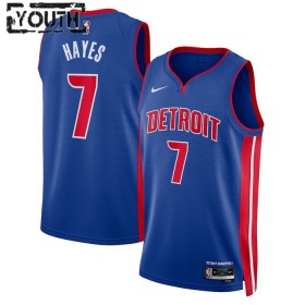 Dres Detroit Pistons Killian Hayes 7 Nike 2022-23 Icon Edition Plava Swingman - Dječji
